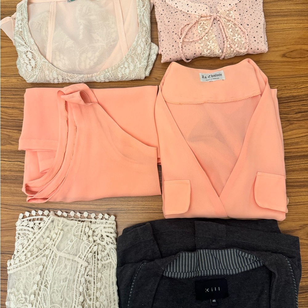 Bulk of summer blouses and tops